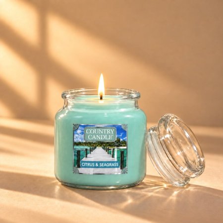 شمعة عطرية Country Candle – Citrus & Seagrass
